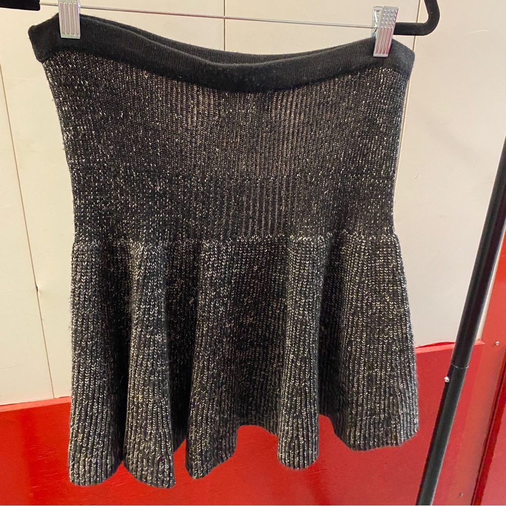 Cynthia Rowley Black & white Knit Circle Skirt | Size L